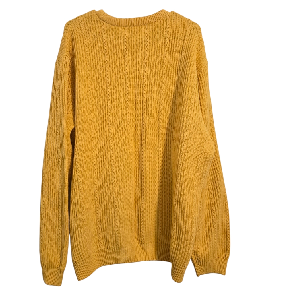 Chaps Men's Yellow Sweater Preppy Sz XL - Picture 2 of 6